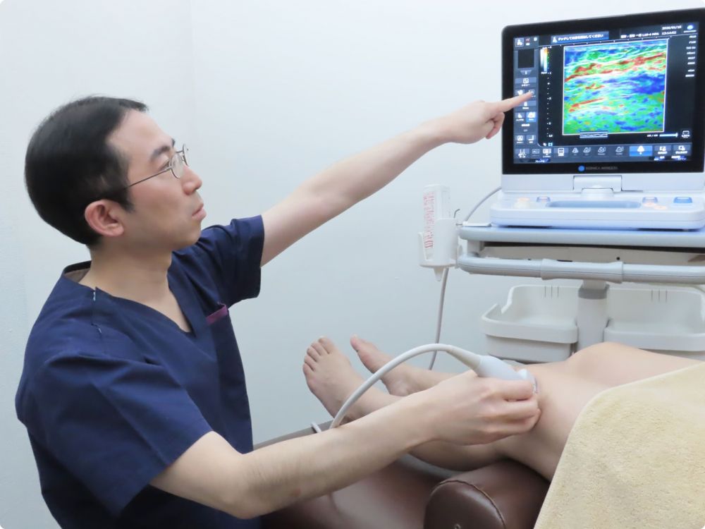 超音波診断装置(エコー)の画像 - 銀座リリース整体院